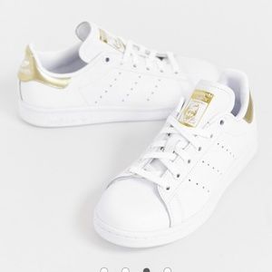 adidas stan smith metallic gold